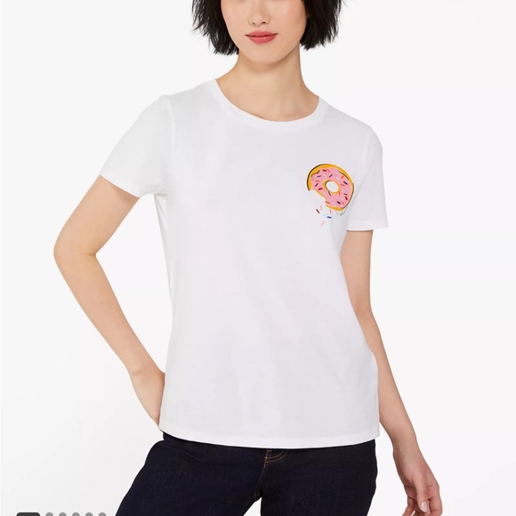 Kate Spade Coffee Break T-shirt - size medium - Picture 6 of 7